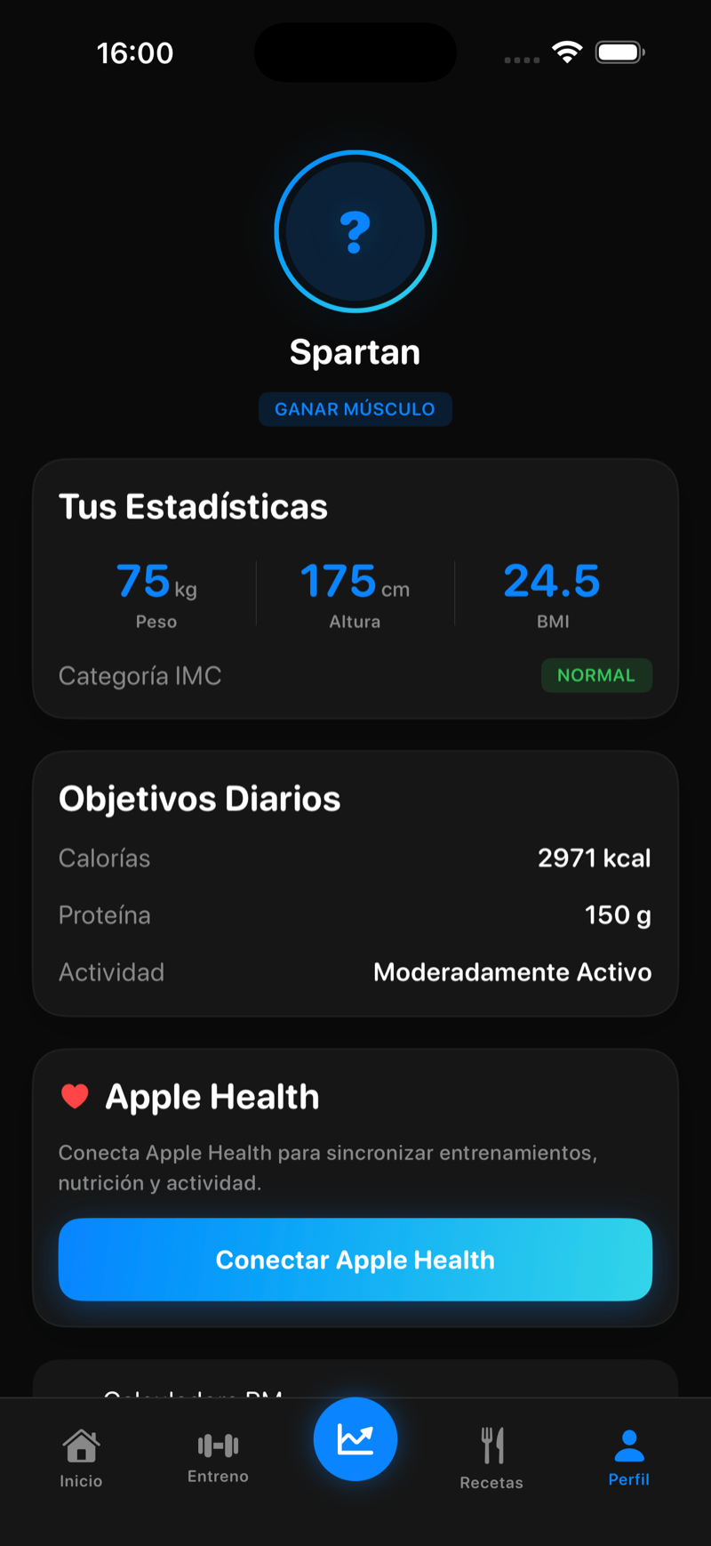 Profile & goals